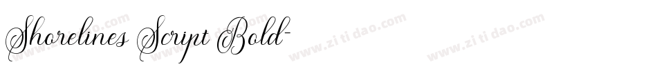 Shorelines Script Bold字体转换